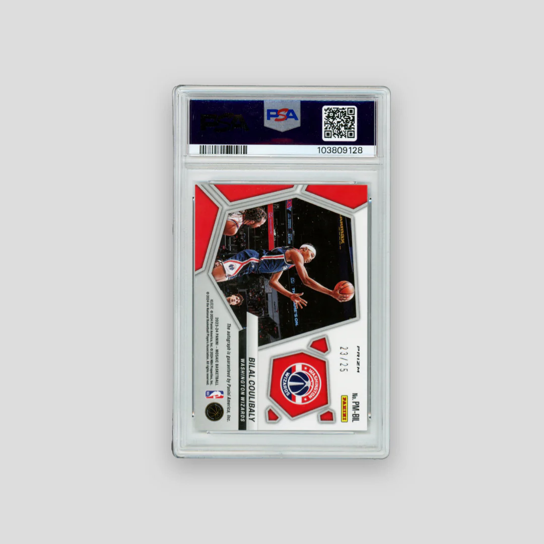 2023 Panini Mosaic Bilal Coulibaly Pictographs RC Auto /25 (PSA 10) - Image 3