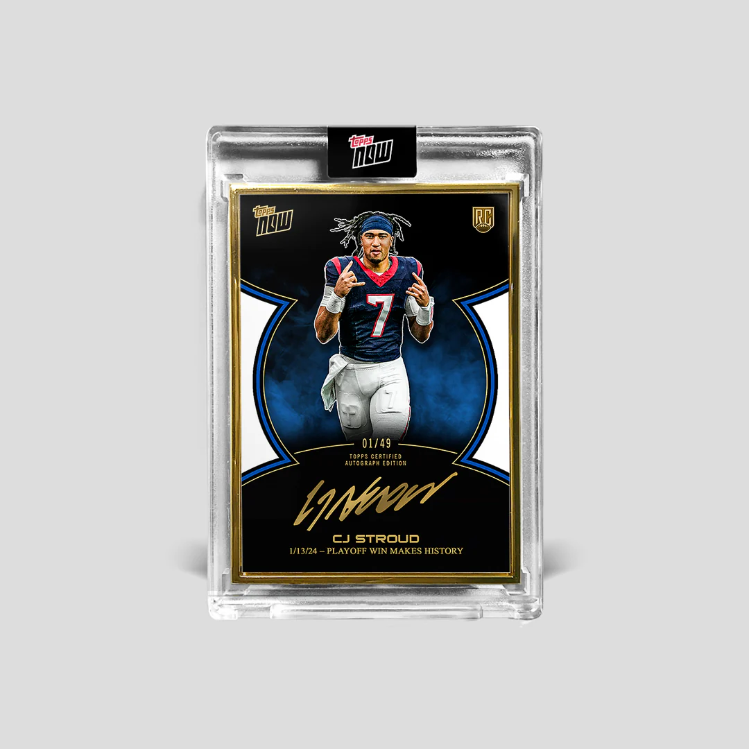 2023 Topps Now® C.J. Stroud Rookie Campaign Football Autograph Box Set - Image 4